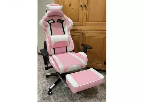 Pink & White Gaming Chair